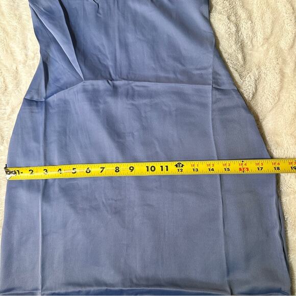 We Wore What Size 2 Silky Blue Cowl Midi Dress Party Club Bridesmaid Wedding - Picture 8 of 16